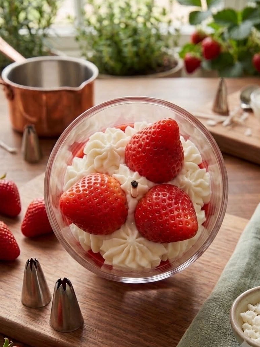 Strawberry Shortcake Candle top view