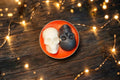 Crimson Skull Tealight Candle