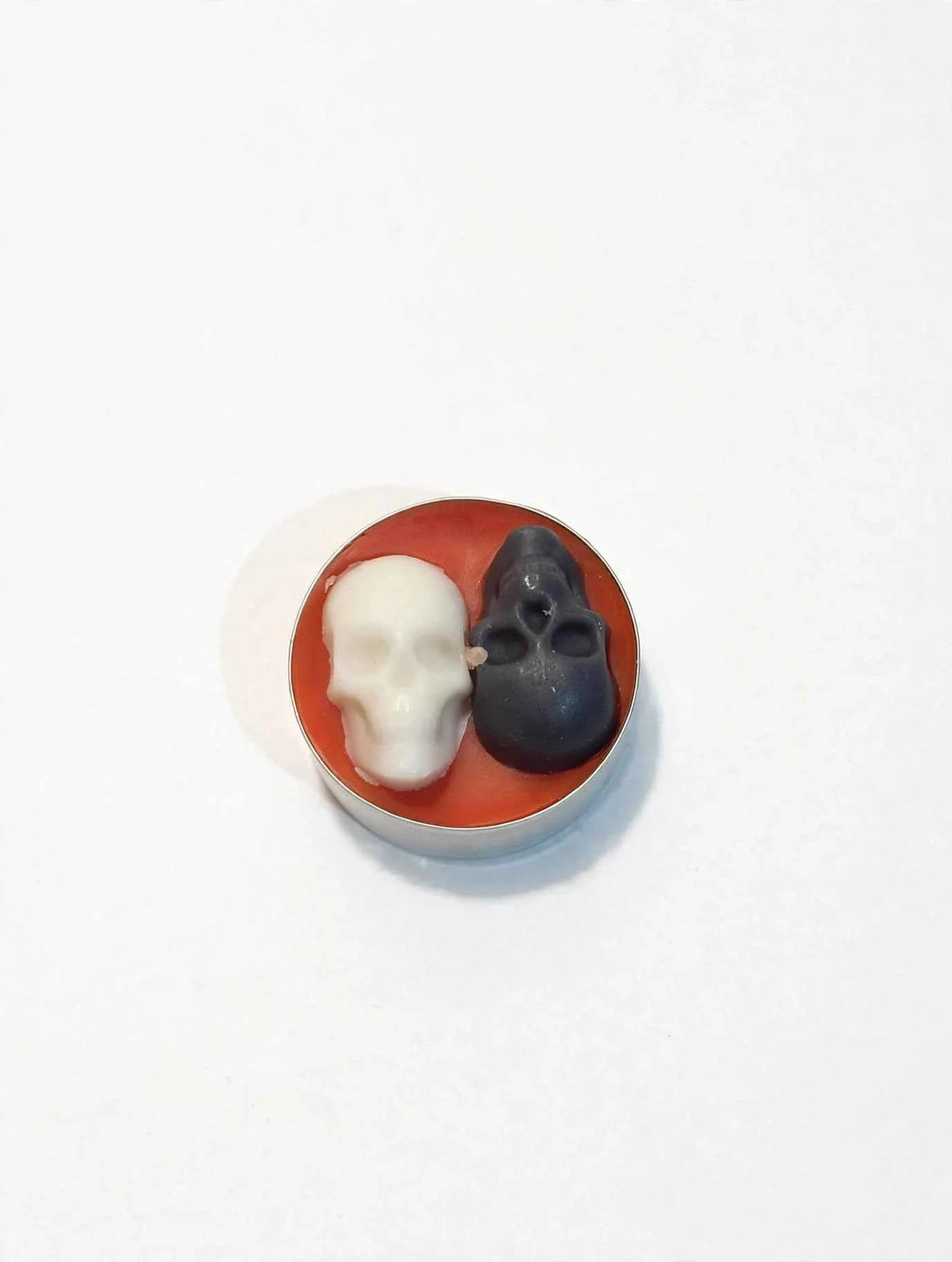 Crimson Skull Tealight Candle