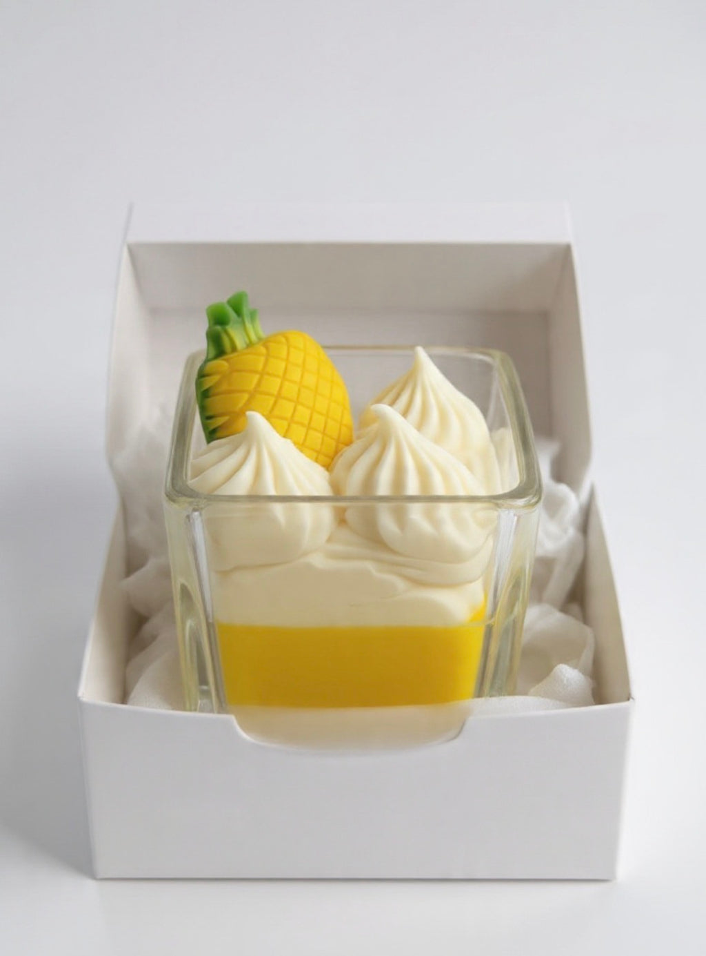 Pineapple Paradise Candle in white gift box
