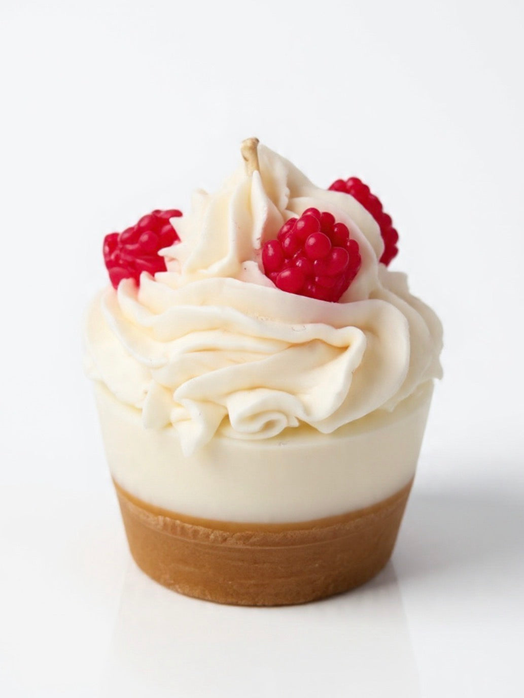 Raspberry Bliss Cake Candle - side view
