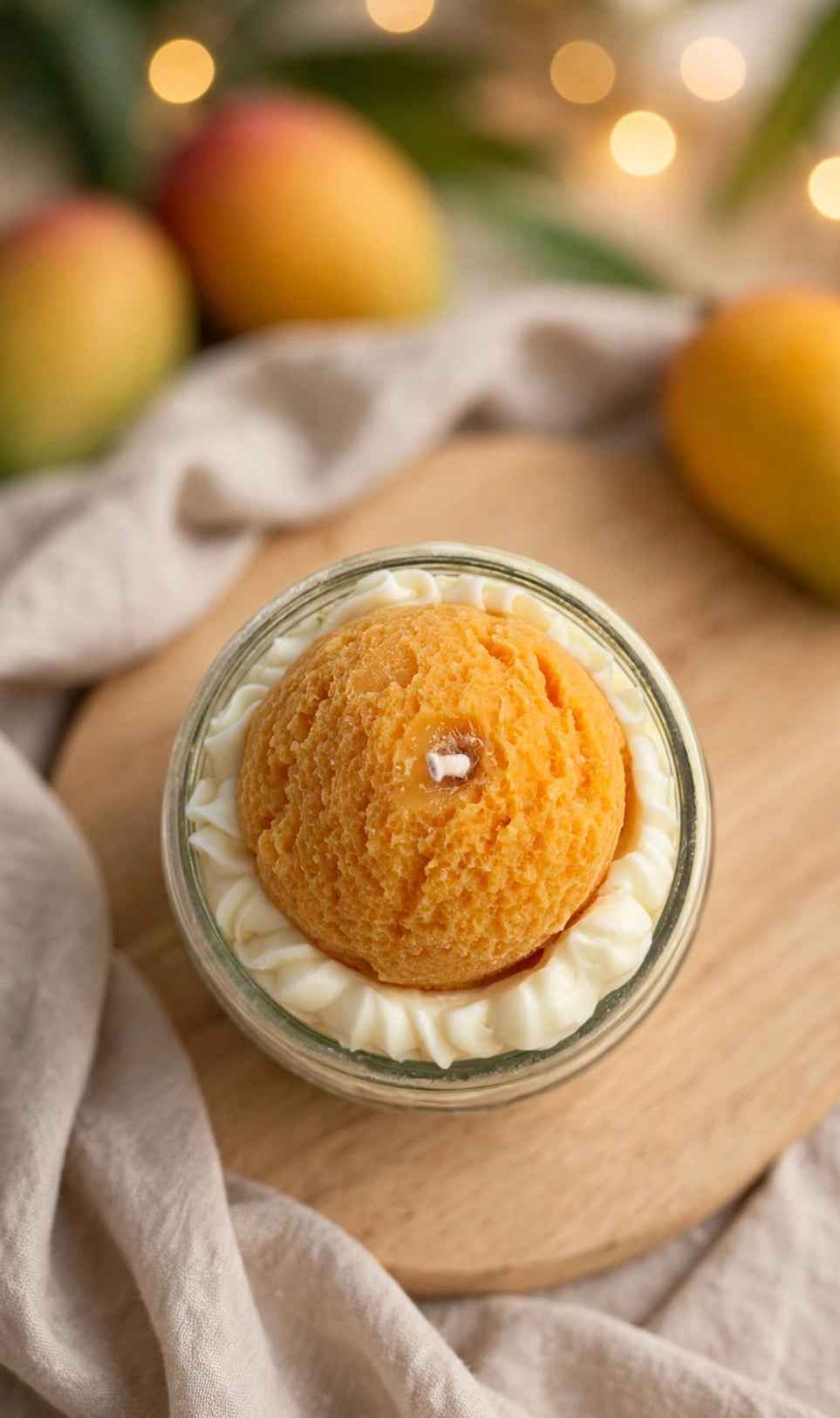 Mango Sorbet Dessert Candle