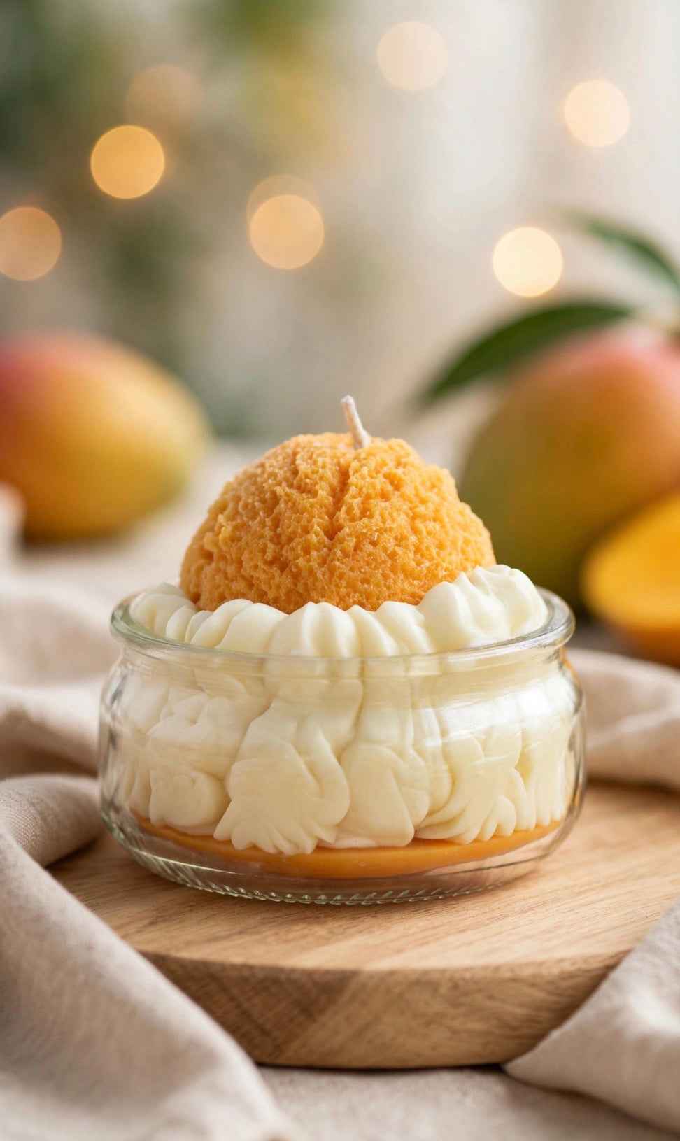 Mango Sorbet Dessert Candle