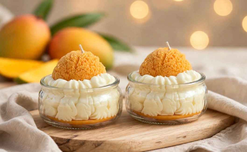 Mango Sorbet Dessert Candle