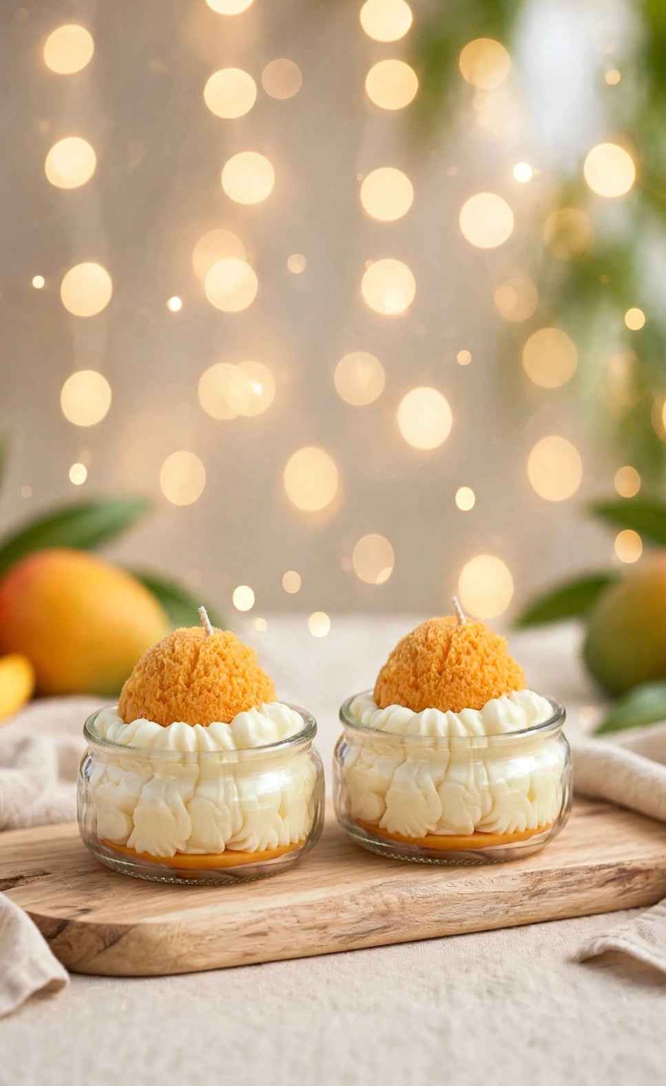 Mango Sorbet Dessert Candle