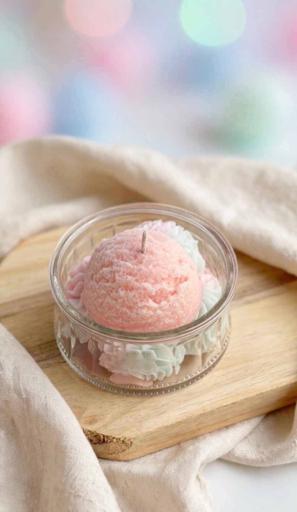 Cotton Candy Dream Dessert Candle