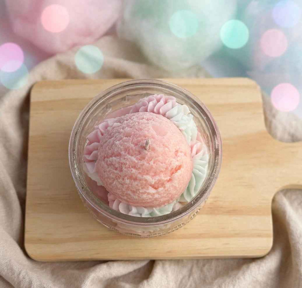Cotton Candy Dream Dessert Candle